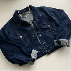 Cropped denim jacket, Simons/Icône